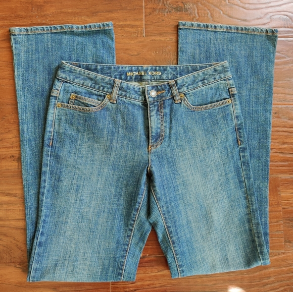 Michael Kors Blue Bootcut Jeans NWOT - Picture 2 of 8